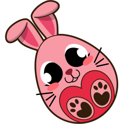 Custom Cursor Cute Easter Egg Bunny Pointer