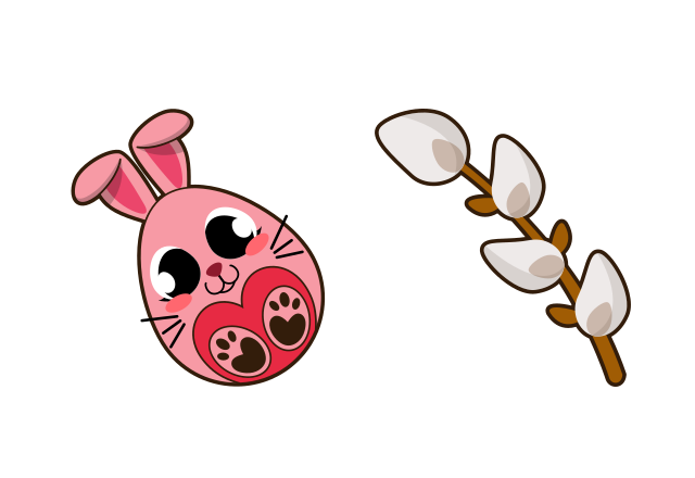 Easter Egg Bunny Custom Cursor for Chrome from Easter Cursors Collection