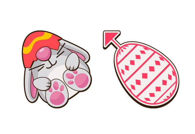 Easter Bunny Custom Cursor for Chrome from Easter Cursors Collection