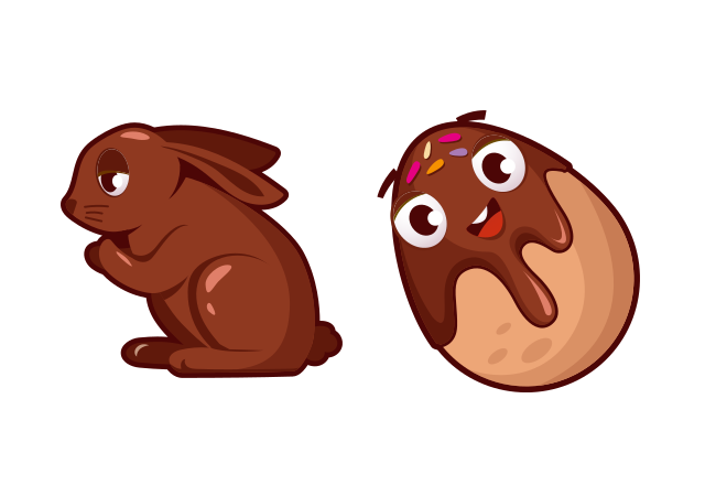 Easter Chocolate Bunny Custom Cursor for Chrome from Easter Cursors Collection