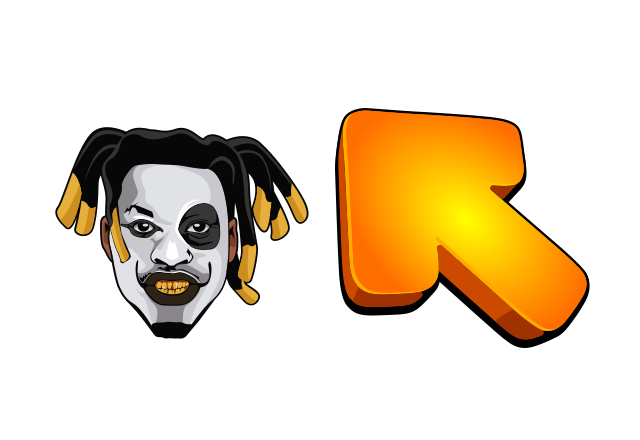 Denzel Curry Custom Cursor for Chrome from Rappers Cursors Collection