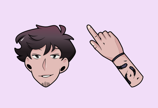 Custom Cute Cursor Kade From Down To Earth Webtoon 