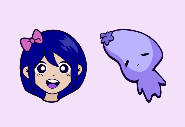 Custom Cursor Cute AUBREY from OMORI