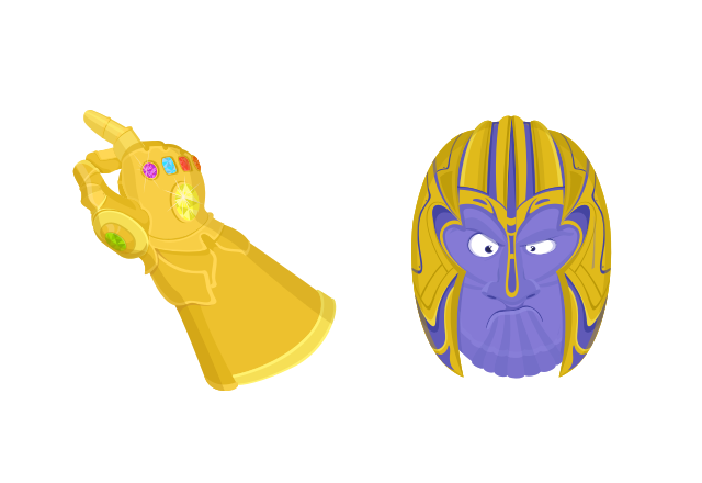 Thanos Custom Cursor for Chrome from Marvel Comics Cursors Collection