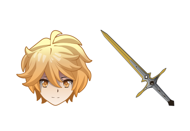 Aether Custom Cursor for Chrome from Genshin Impact Cursors Collection
