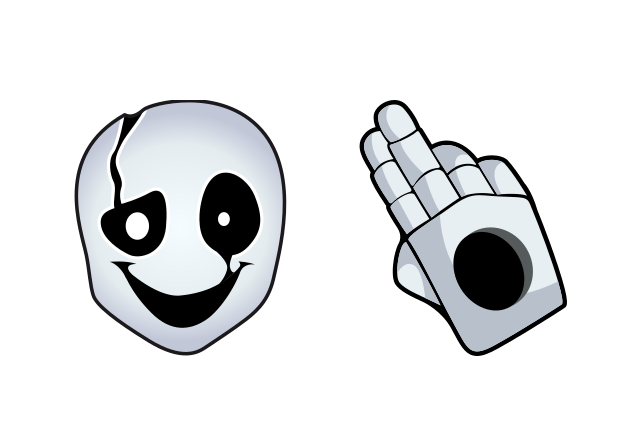 Undertale W. D. Gaster Custom Cursor for Chrome from Undertale and Deltarune Cursors Collection