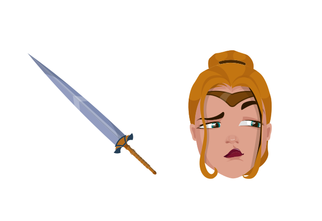 Amazonian Warrior Custom Cursor for Chrome from Justice League Cursors Collection