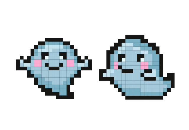 Ghost Pixel Custom Cursor for Chrome from Cute Pixel Cursors Collection
