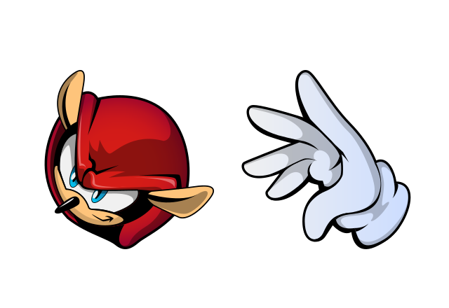Mighty the Armadillo Custom Cursor for Chrome from Sonic the Hedgehog Cursors Collection