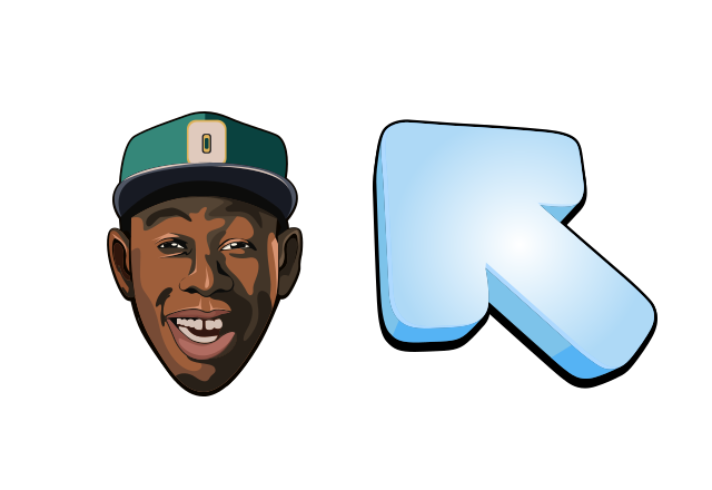 Tyler, the Creator Custom Cursor for Chrome from Rappers Cursors Collection