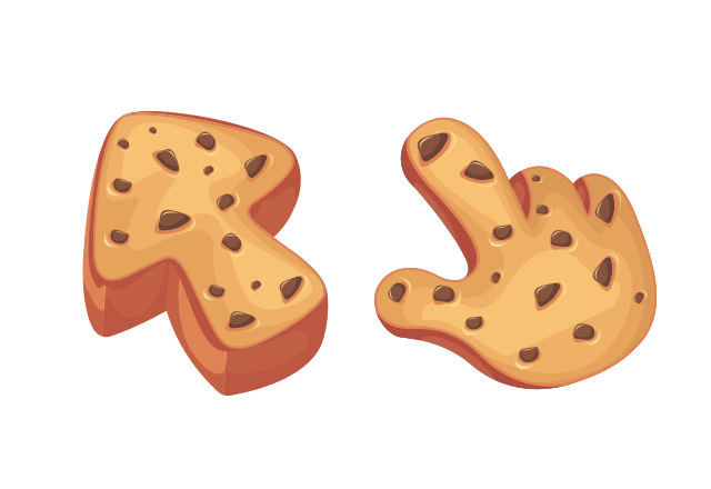 Cookie Texture Custom Cursor for Chrome from Textures Cursors Collection