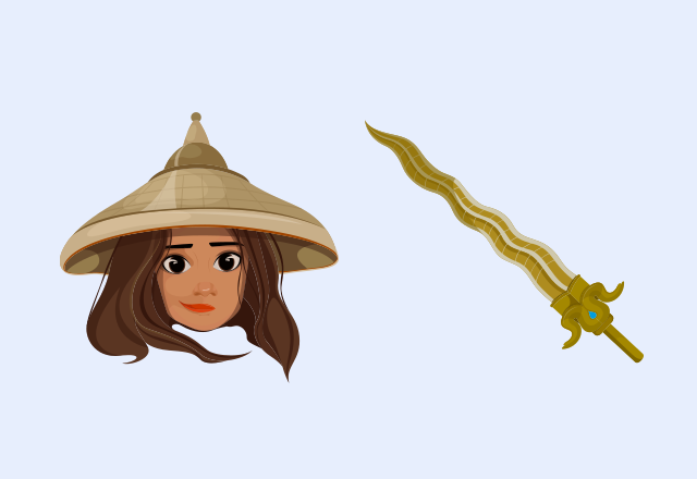 Custom Cursor Cute Raya from Raya and the Last Dragon