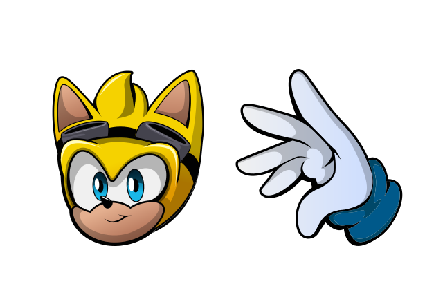 Ray the Flying Squirrel Custom Cursor for Chrome from Sonic the Hedgehog Cursors Collection
