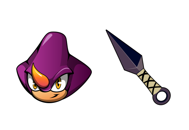 Espio the Chameleon Custom Cursor for Chrome from Sonic the Hedgehog Cursors Collection