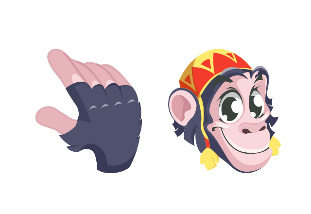 Circus Monkey Custom Cursor for Chrome from Circus Cursors Collection