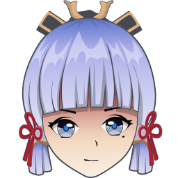 Custom Cursor Cute Kamisato Ayaka from Genshin Impact Pointer