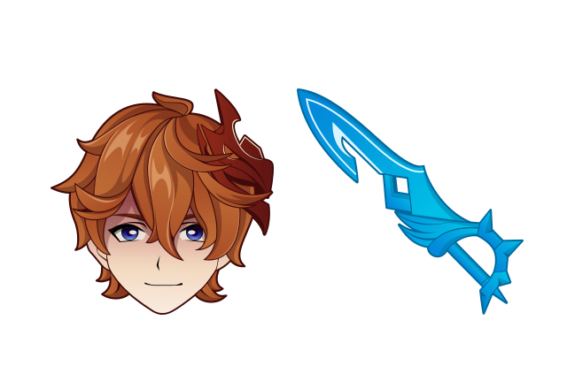 Tartaglia Custom Cursor for Chrome from Genshin Impact Cursors Collection