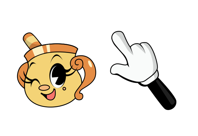 Ms. Chalice Custom Cursor for Chrome from Cuphead Cursors Collection