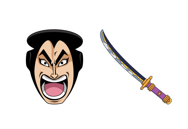 Kozuki Oden Custom Cursor for Chrome from One Piece Cursors Collection
