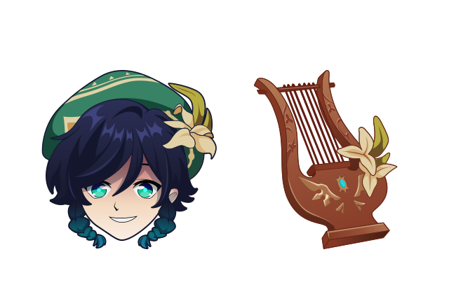 Venti Custom Cursor for Chrome from Genshin Impact Cursors Collection