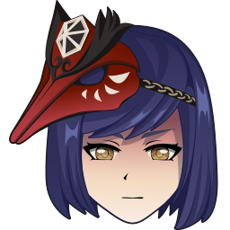 Custom Cursor Cute Kujou Sara from Genshin Impact Pointer