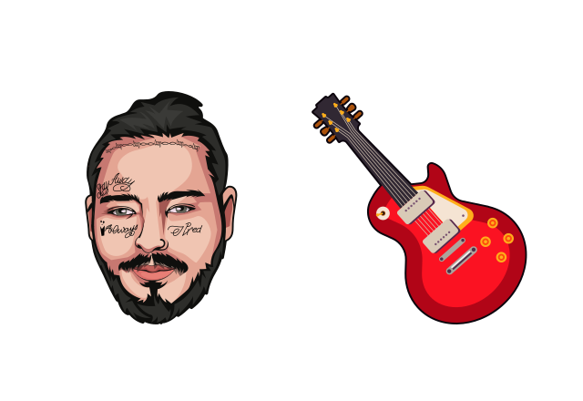 Post Malone Custom Cursor for Chrome from Rappers Cursors Collection