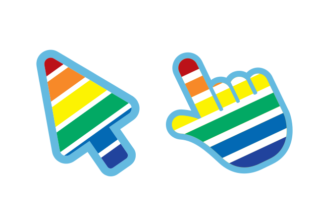 The Rainbow Custom Cursor for Chrome from The Cursors Cursors Collection