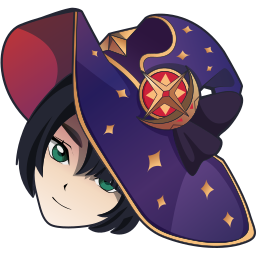 Custom Cursor Cute Mona form Genshin Impact Pointer