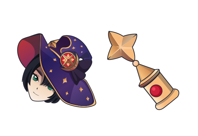 Mona Custom Cursor for Chrome from Genshin Impact Cursors Collection