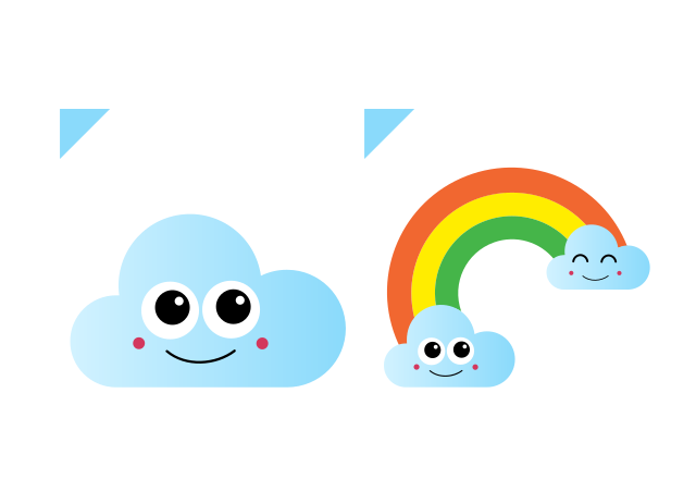 Cloud Custom Cursor for Chrome from The Cutest Cursors Collection