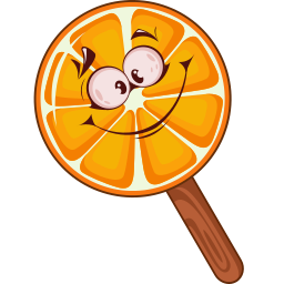 Custom Cursor Cute Orange Ice Cream Pointer