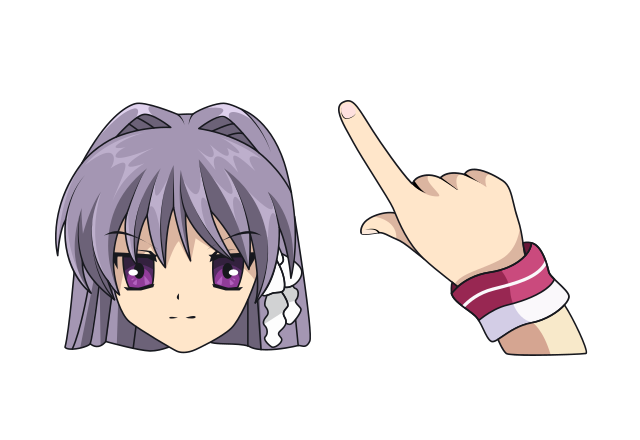Kyou Fujibayashi Custom Cursor for Chrome from Anime Cursors Collection