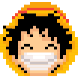 Custom Cursor Monkey D. Luffy Pixel in Pixel Style Pointer
