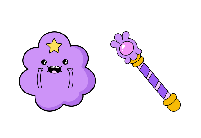 Lumpy Space Princess Custom Cursor for Chrome from Adventure Time Cursors Collection