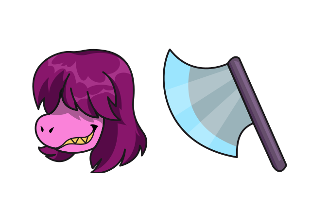 Deltarune Susie Custom Cursor for Chrome from Undertale and Deltarune Cursors Collection