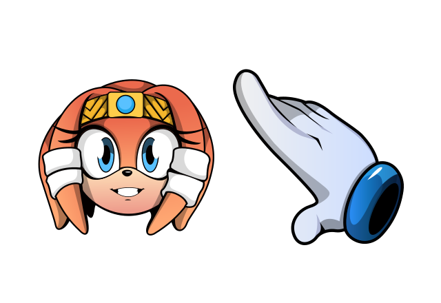 Tikal The Echidna Custom Cursor for Chrome from Sonic the Hedgehog Cursors Collection
