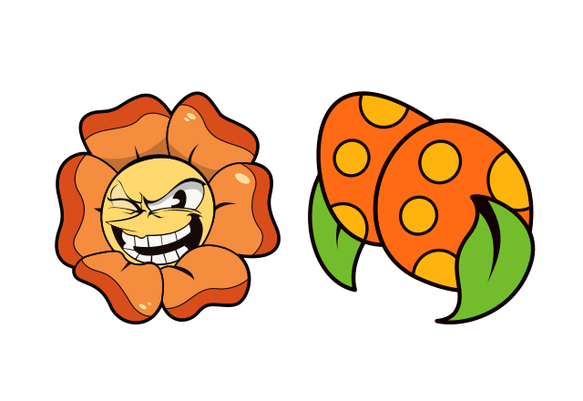 Cagney Carnation Custom Cursor for Chrome from Cuphead Cursors Collection